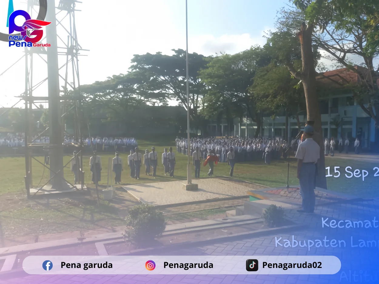 Polri Dekat Dengan Sekolah, Kapolsek Sidomulyo Pimpin Upacara di SMA Negeri 1 Sidomulyo; Himbau Kenakalan Remaja