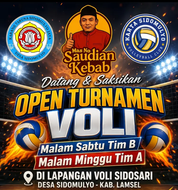 Cara Unik UMKM di Open Turnamen Bola Voli Karang Taruana Cup I Saudian Kebab: Beli Dua Gratis Satu