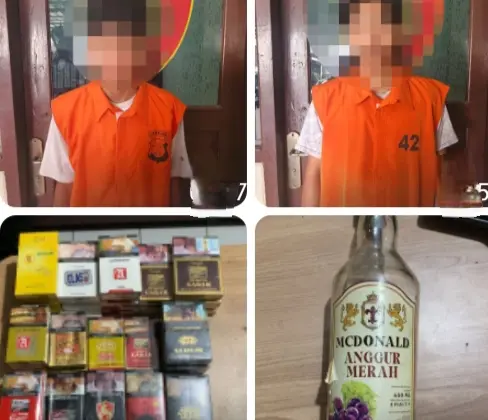 Kurang dari 24 Jam, Polsek Katibung Tangkap Dua Pelaku Pencurian, Satu Di Antaranya Masih Berstatus Pelajar