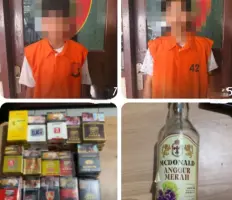 Kurang dari 24 Jam, Polsek Katibung Tangkap Dua Pelaku Pencurian, Satu Di Antaranya Masih Berstatus Pelajar