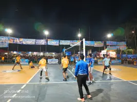 Penonton Membludak Padati Penghujung Putaran Kedua, Open Turnamen Bola Voli Karang Taruna Sidomulyo Cup I