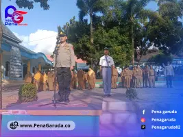 Polri Dekat Dengan Sekolah, Kapolsek Sidomulyo Pimpin Upacara di SMA Negeri 1 Sidomulyo; Himbau Kenakalan Remaja
